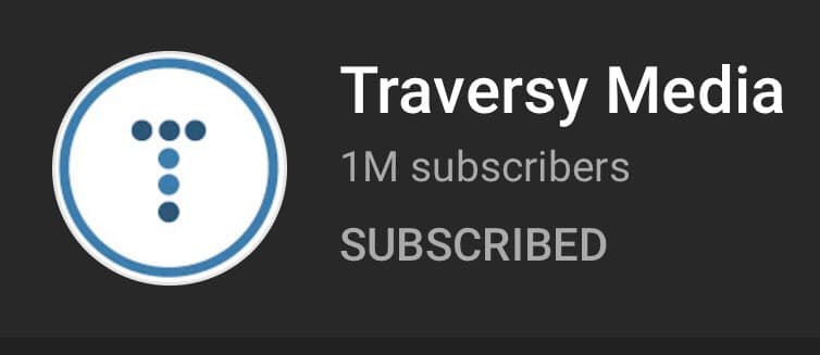He did it! 🤩
He got to 1,000,000 subscribers! 🤩

Congratulations Brad (@traversymedia)! You deserve this so much! We are so happy for you!!

#MillionThanksBrad https://t.co/6SpwZToHQQ