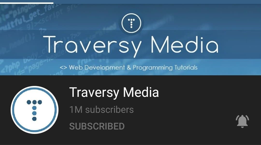 @traversymedia 
Brad hit 1M subscribers on YouTube 😍
 Thank you so much for everything.

#MillionThanksBrad #gratitude https://t.co/g8v2XxnBey