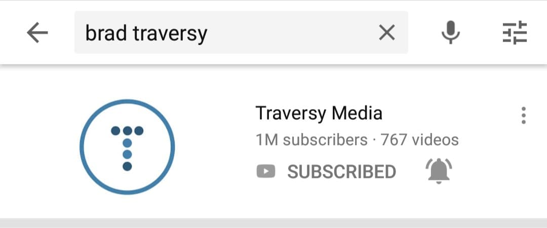 One of the finest teacher you will meet ever 👉 @traversymedia

Love his organised way of teaching style and the variety of contents he provides.
His struggle over the past and the complete transformation has been a great motivation for me. 
Congrats Sir 🎉🎉

 #MillionThanksBrad https://t.co/JkUrDRCXV3